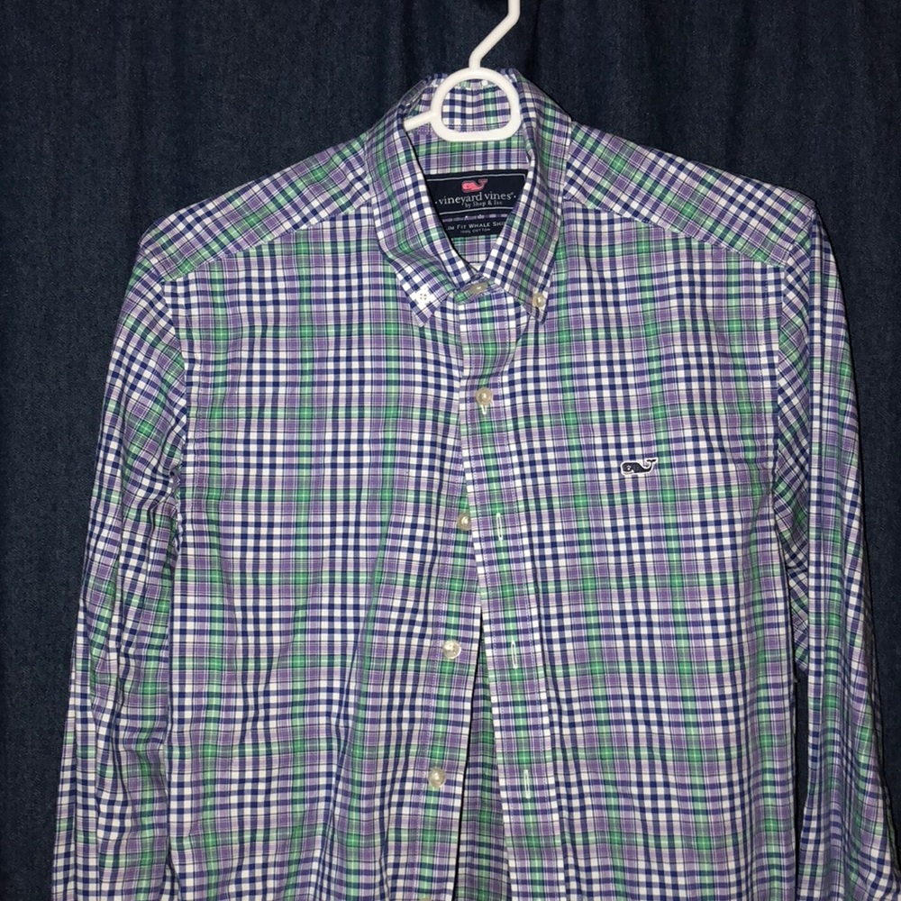 Vineyard Vines Xs whale fit button down